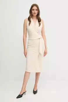 Платье Sandro Ferrone, бежевый