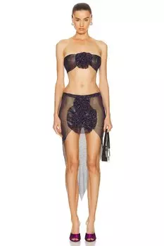 Платье Santa Brands Bra & Skirt Flower Set, фиолетовый