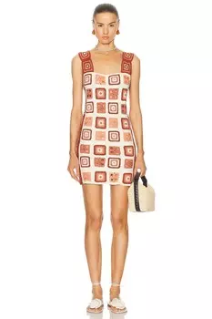 Платье Сантерия Escvdo, цвет Ivory & Brown