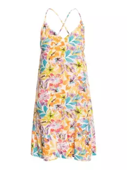Платье-сарафан Roxy "Sunshine Lover", цвет Snow White Pualani Combo