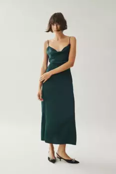 Платье-сарафан Vila "VIRAVENNA STRAP ANKLE DRESS - NOOS", цвет Scarab