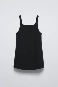 Платье-сарафанчик простынь ZARA, черный
