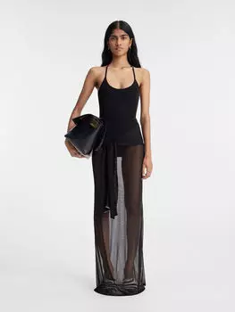 Платье-саронг JACQUEMUS The Nodo knit dress, черный