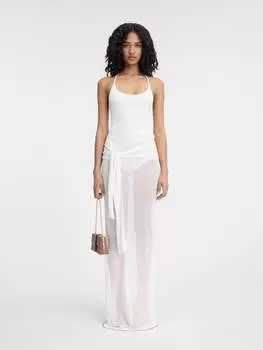 Платье-саронг JACQUEMUS The Nodo knit dress, белый