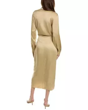 Платье-саронг с шармом Michael Kors Collection Techno Charm, коричневый