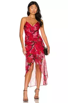 Платье SAU LEE Sofia, цвет Red & Pink