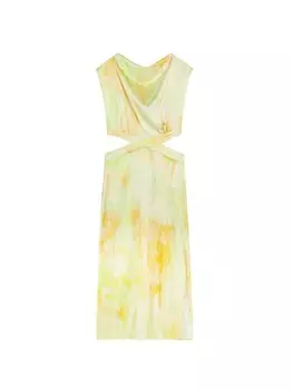 Платье Scalpers, цвет Green/Lime