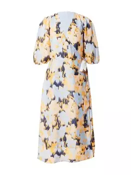 Платье Second Female Marigold, светло-голубой/темно-синий