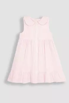 Платье Seeker с воротником и застежкой на пуговицы Jojo Maman Bb, розовый