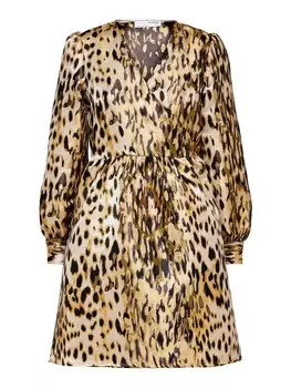 Платье Selected Femme Petite, желтый