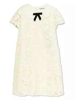 Платье Self-Portrait Kids Butterfly-кружевное, нейтральный