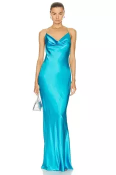 Платье Ser.O.Ya Massimo Silk Gown, бирюзовый