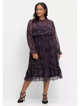 Платье sheego Chiffon, черный