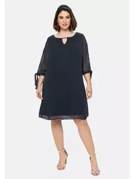 Платье sheego Chiffon, ночной синий