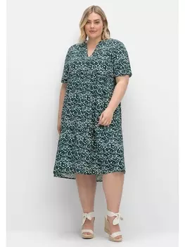 Платье sheego, цвет offwhite gemustert