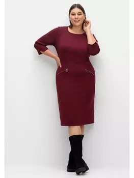 Платье sheego Etui, цвет weinrot