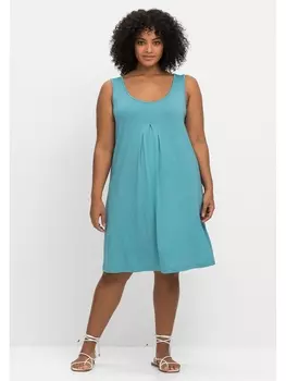Платье sheego Strand, бирюзовый