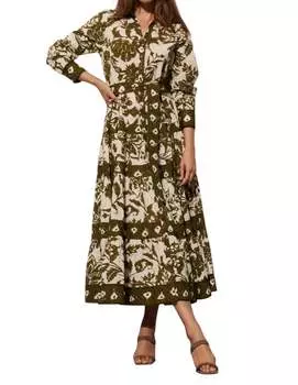 Платье Shelby в цвете Woodland Green Ikat FIGUE