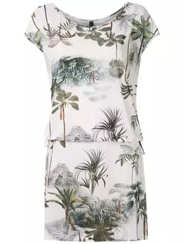 Платье Shiva из джерси с принтом Lygia & Nanny, белый