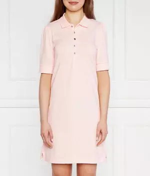 Платье-Шлейф-Короткий рукав-повседневный Lauren Ralph Lauren, красный