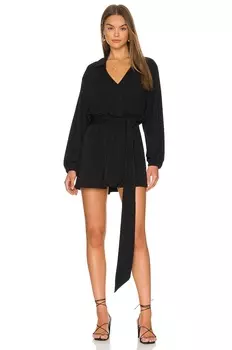 Платье Show Me Your Mumu Chloe Collared, цвет Black Slinky Stretch
