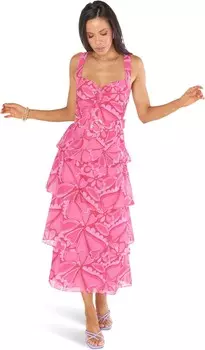 Платье Show Me Your Mumu Cosmopolitan Maxi Dress, цвет Candy Hearts Organza