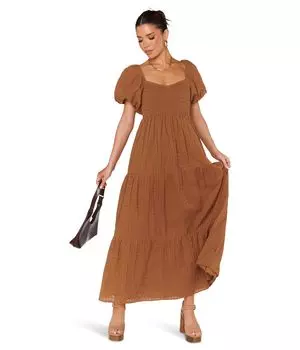 Платье Show Me Your Mumu Joanna Midi Dress, коричневый