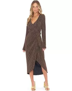 Платье Show Me Your Mumu Kimora Wrap, цвет Squiggle Sparkle Knit