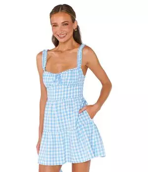Платье Show Me Your Mumu Rosie Mini Dress, цвет Blue Cottage Gingham