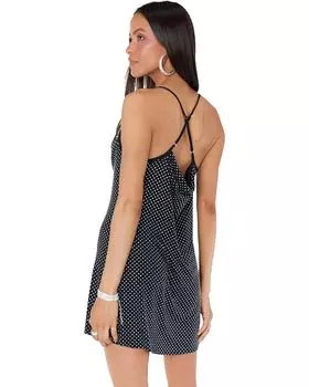 Платье Show Me Your Mumu Suzanna Slip Dress, цвет Black Rhinestone Stretch