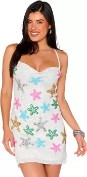 Платье Show Me Your Mumu Suzanna Slip Dress, цвет Starfish Beaded Sequins