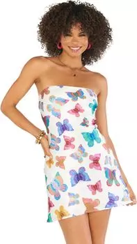 Платье Show Me Your Mumu Taylor Tube Mini Dress, цвет Rainbow Butterflies