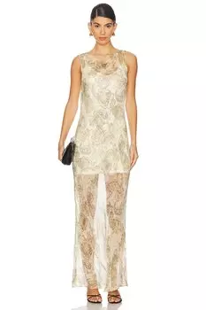 Платье shyla с вырезом лодочкой Bec + Bridge, мультиколор