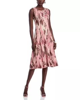 Платье силуэта "фит-энд-флэр" Misook, розовый