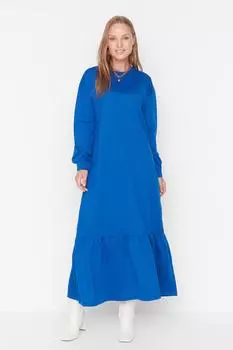 Платье - Синее - Платье-свидание Trendyol Modest, синий