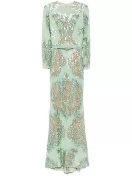 Платье Sirena Elie Saab, зеленый