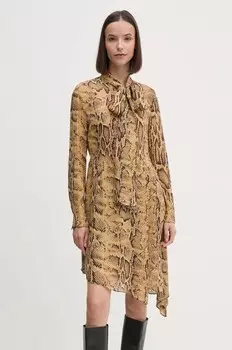 Платье Sisley, коричневый