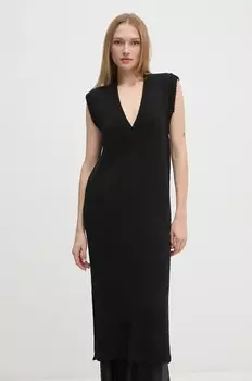 Платье Sisley с добавлением шерсти, черный