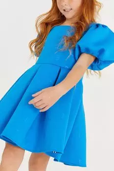 Платье Скуба с рельефным узором Baker by Ted Baker, синий