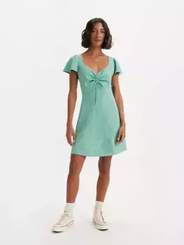 Платье Skylar с развевающимися рукавами Levi's, цвет Beryl Green