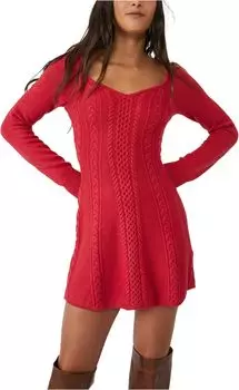 Платье Small World Mini Free People, цвет Cranberry