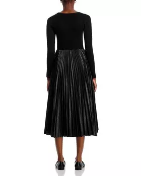 Платье смешанной техники Elie Tahari The Mave, черный