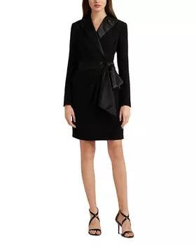 Платье-смокинг с искусственным запахом Ralph Lauren, цвет Black
