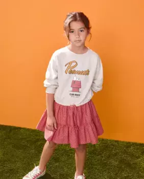 Платье Снупи с длинными рукавами Kids El Corte Ingls, цвет 770 Terracota