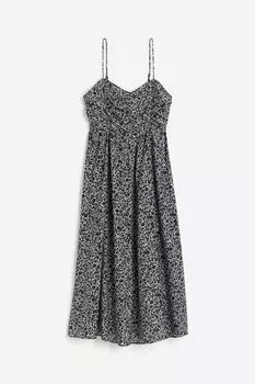 Платье со присборенным лифом H&M, белый