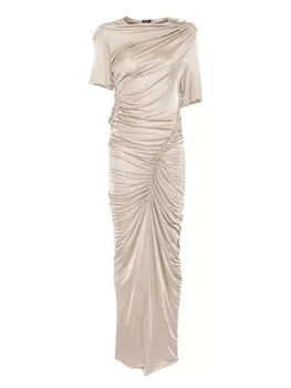 Платье со сборками Atlein, нейтральный