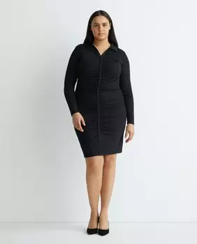 Платье со сборками Evoked, черный