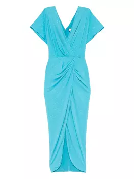 Платье со сборками NISSA, синий