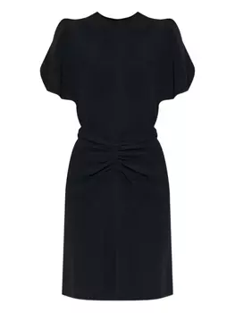 Платье со сборками Victoria Beckham, черный