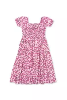 Платье со сборками жирафа Kite, фиолетовый